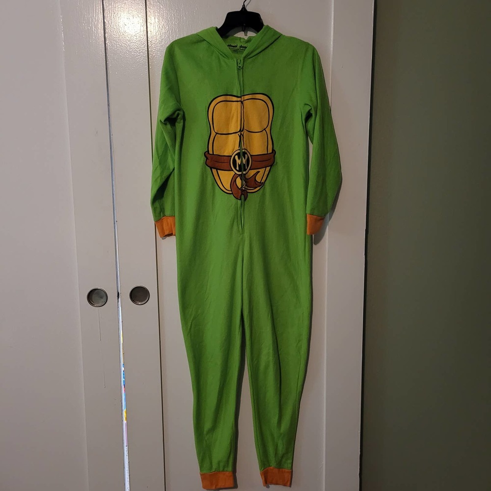 Nickelodeon Orange Michelangelo Teenage Mutant Ninja Turtle One Piece-Size: S